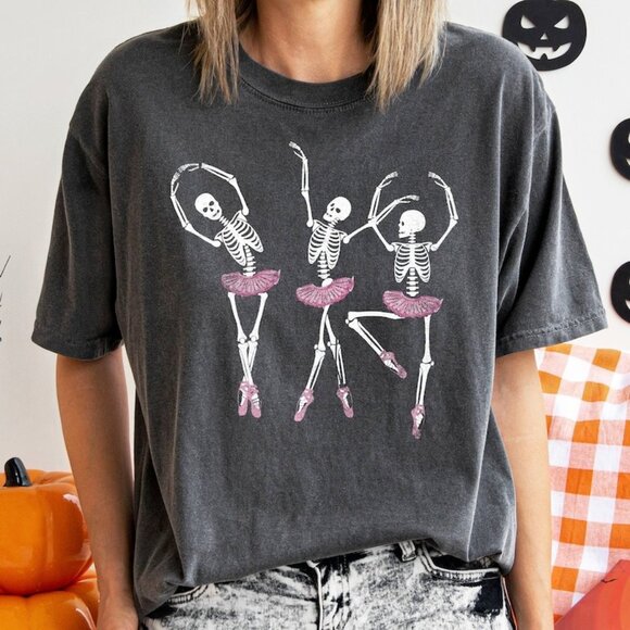 Unbranded Other - Ballerina Skeletons Shirt,Ghost Shirt,Halloween Skeleton Shirt